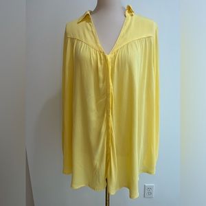 Free People Western Button Down in Buttercup